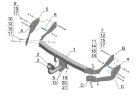 Фаркоп Avtos HY 18 для Hyundai Santa Fe Classic 2007-2013, Hyundai Santa Fe 2001-2006 требуется подрезка бампера. Тип шара: A. Нагрузки: 2000/100 кг