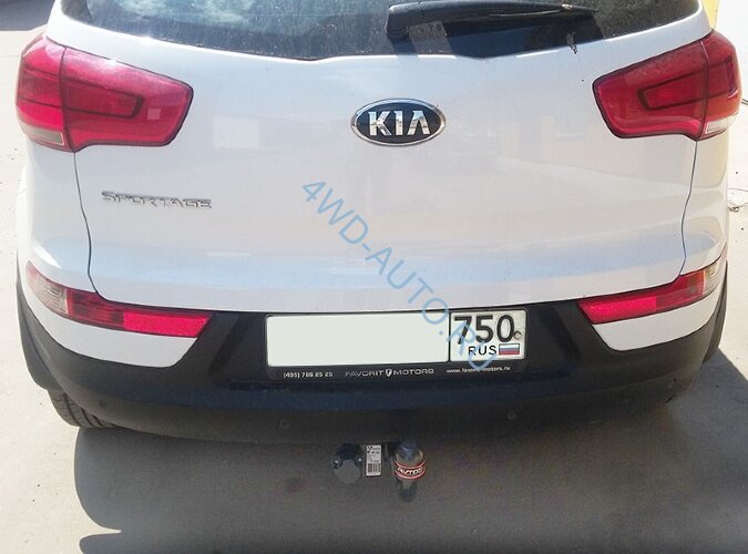Фаркоп Avtos HY 22 для KIA Sportage 2010-2015. Требуется подрезка бампера. Тип шара: A. Нагрузки: 2000/100 кг. Электрика в комплекте.
