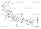 Фаркоп Avtos TY 37 для TOYOTA Corolla (E 18) 2013- седан