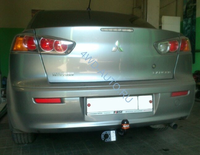 Фаркоп Avtos MI 19 для MITSUBISHI Lancer X 2007-2012 седан. Без подрезки бампера. Тип шара: A. Нагрузки: 750/50 кг. Без электрики в комплекте.