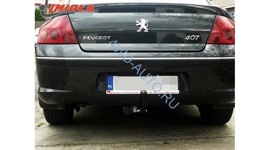 Фаркоп IMIOLA P.032 Peugeot 407 седан 2004-2010. Тип шара: A. Нагрузки: 1600/75 кг.