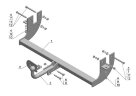 Фаркоп Avtos MI 19Z для MITSUBISHI Lancer X (оц.шар,кронштейн розетки) 2007-2012 седан. Без подрезки бампера. Тип шара: A. Нагрузки: 750/50 кг. Электрика в комплекте