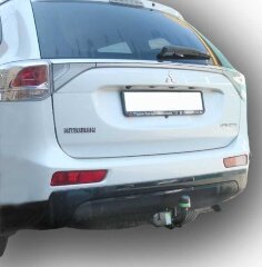Фаркоп Leader Plus M113-A Mitsubishi Outlander с 2012 г.в. Требуется вырез в бампере. Нагрузки 1500/75 кг.
