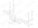 Фаркоп Bosal 6308-A на Subaru Tribeca с 2007 по 2014 г/в