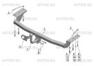 Фаркоп Avtos TY 30 для TOYOTA Corolla (E 12) 2002-2007 универсал