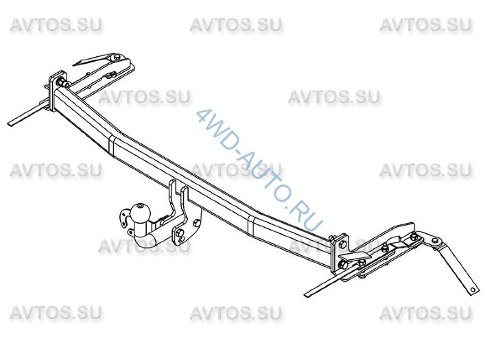 Фаркоп Avtos TY 33 для TOYOTA Corolla (E 12) 2002-2007 седан
