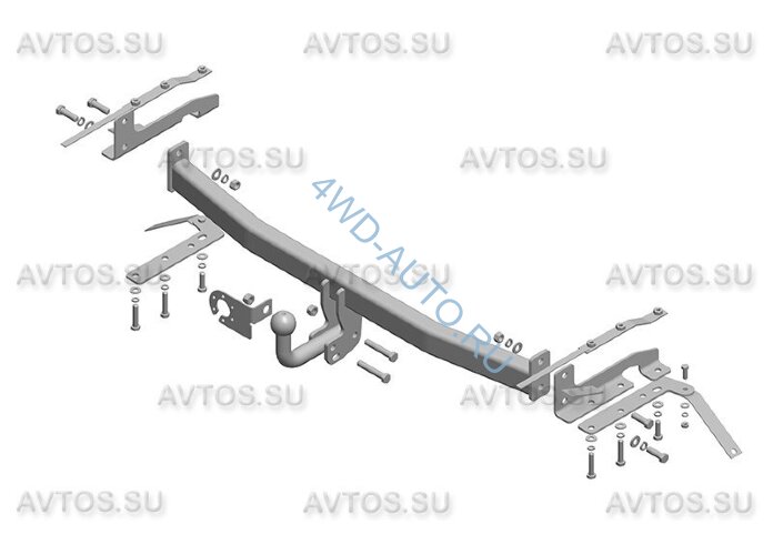 Фаркоп Avtos TY 33 для TOYOTA Corolla (E 12) 2002-2007 седан