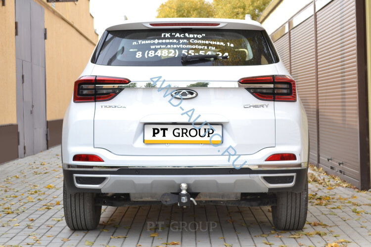 Фаркоп PT GROUP CTH-21-991101.22 на Chery Tiggo 4 с 2021 г/в, Chery Tiggo 4 Pro 2022-. | Шар быстросъемный под американский квадрат