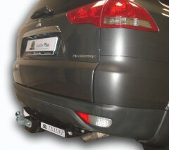Фаркоп Leader Plus M115-F(N) Mitsubishi Pajero Sport 2 2008-2016, Mitsubishi Pajero Sport 3 2016- (с нержавеющей пластиной) Без выреза бампера. Нагрузки 2000/100 кг.  (замена для M110-F(N), снятого с производства).