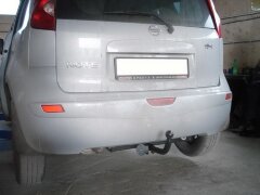 Фаркоп Leader Plus N101-A Nissan Note хетчбек 2005-2014. Без выреза бампера. Нагрузки 1100/75 кг.