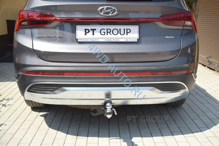 Фаркоп PT GROUP HSF-21-991101.22 на HYUNDAI Santa Fe 2021-/ KIA Sorento 2021- | Быстросъемный крюк под американский квадрат