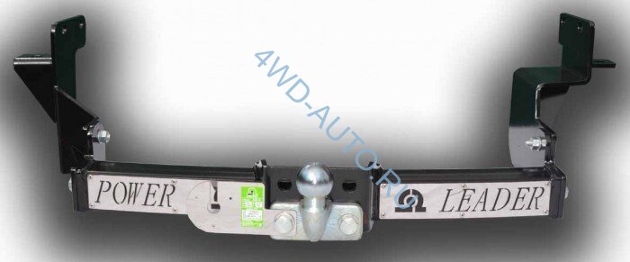 Фаркоп Leader Plus H224-F(N) Hyundai Santa Fe (DM) 2012-.../ Kia Sorento 4 (XM FL) 2012-... (с нерж. пластиной).  Без выреза в бампере. Нагрузки 2000/100 кг.