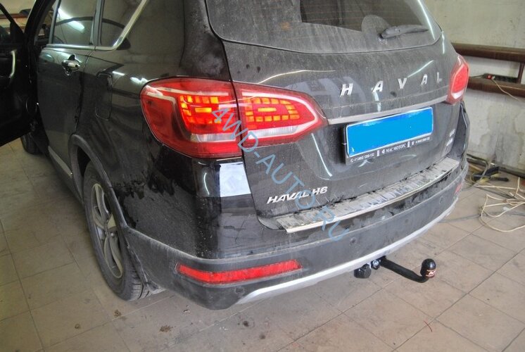 Фаркоп Avtos HV 01 для Haval H6 2015-. Требуется подрезка бампера. Тип шара: A. Нагрузки: 1500/75 кг