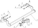 Фаркоп Avtos HY 01 для на Hyundai Accent ТагАЗ седан 2000-2012, Hyundai Accent седан, хетчбек 3/5 дверей (производства Корея) 2000-2006. Без подрезки бампера. Тип шара: A. Нагрузки: 1100/75 кг