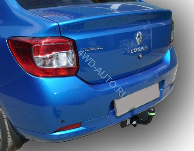 Фаркоп Leader Plus R114-A Renault Logan I седан 2005-2014, Logan II седан 2014- без выреза бампера, Renault Sandero 2014-, Renault Sandero Stepway 2014- требуется вырез в бампере. Нагрузки: 1200/75 кг,  (замена для R113-A)