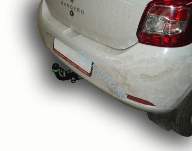 Фаркоп Leader Plus R114-A Renault Logan I седан 2005-2014, Logan II седан 2014- без выреза бампера, Renault Sandero 2014-, Renault Sandero Stepway 2014- требуется вырез в бампере. Нагрузки: 1200/75 кг,  (замена для R113-A)