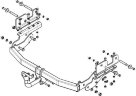 Фаркоп Avtos HY 21 для HYUNDAI Grand Starex, 4х4 2007-2013, 2014-.  Без подрезки бампера. Тип шара: A. Нагрузки: 750/50 кг. Электрика в комплекте.