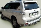 Фаркоп Leader Plus T113-F(N) Toyota Land Cruiser Prado (J120/J150) (2002-2009 / 2009-), Lexus GX470 / GX460 (2002-2009 / 2009-)  (с нерж пластиной). Без выреза бампера. Нагрузки 2000/100 кг.