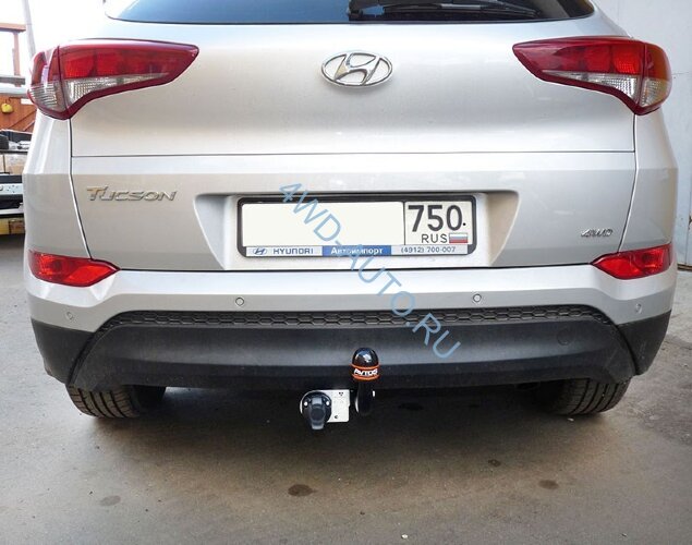 Фаркоп Avtos HY 28 для HYUNDAI Tucson 2015- н.в. Без подрезки бампера. Тип шара: A. Нагрузки 2000/100 кг.