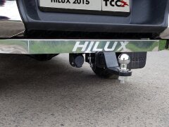 Фаркоп ТСС TCU00023 (надпись Hilux) на Toyota Hilux с 2015г, включая Exclusive с 2018г