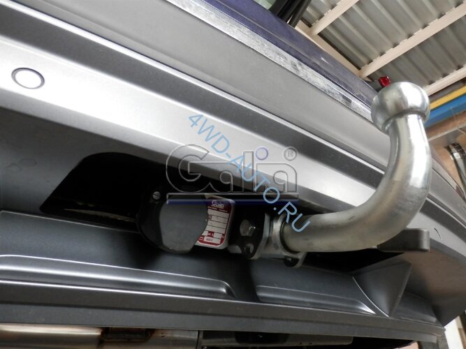 Оцинкованный фаркоп Galia V069C на Volkswagen Tiguan с 2007 по 2015, с 2016 г/в, Audi Q3 2011-2019 г/в | Быстросъёмный горизонтальное крепление