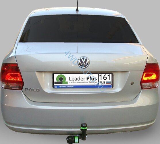 Фаркоп Leader Plus V125-A Volkswagen Polo Sedan с 2010-, Skoda Rapid лифтбек 2012-. Необходим вырез бампера. Нагрузки 1000/75 кг