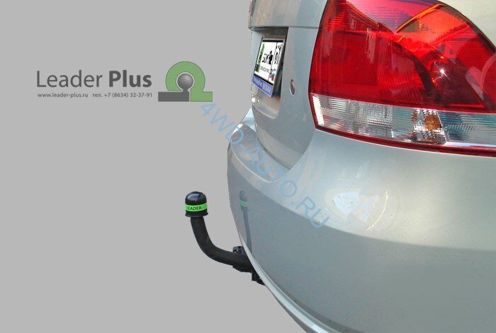Фаркоп Leader Plus V125-A Volkswagen Polo Sedan с 2010-, Skoda Rapid лифтбек 2012-. Необходим вырез бампера. Нагрузки 1000/75 кг