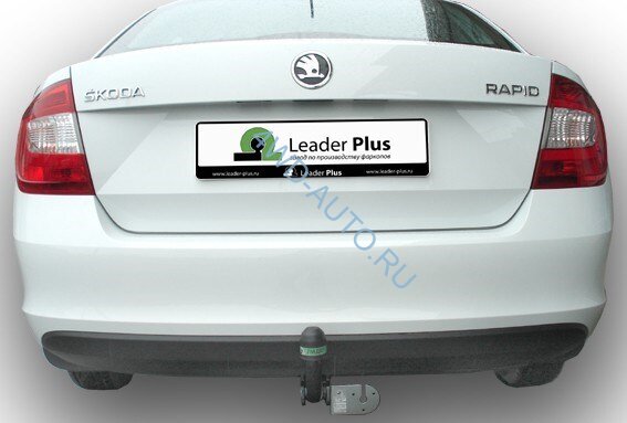 Фаркоп Leader Plus V125-A Volkswagen Polo Sedan с 2010-, Skoda Rapid лифтбек 2012-. Необходим вырез бампера. Нагрузки 1000/75 кг
