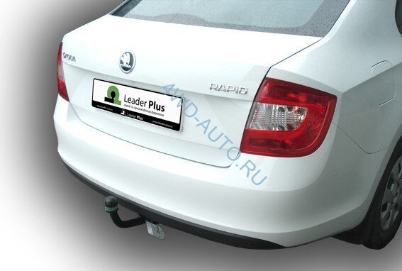 Фаркоп Leader Plus V125-A Volkswagen Polo Sedan с 2010-, Skoda Rapid лифтбек 2012-. Необходим вырез бампера. Нагрузки 1000/75 кг