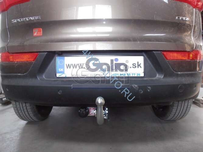 Оцинкованный фаркоп Galia H083C на Kia Sportage 3 с 2010 по 2016 г/в, быстросъемное горизонтальное крепление