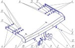 Фаркоп Avtos VW 22 на Volkswagen Sharan с 2000 по 2010 г/в
