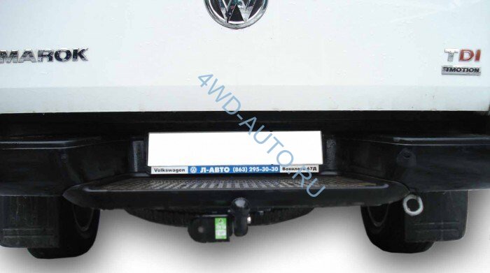 Фаркоп Leader Plus V120-A Volkswagen Amarok c 2010 г.в. Подрезка бампера не требуется. Нагрузки 1500/75 кг, шар типа A. 