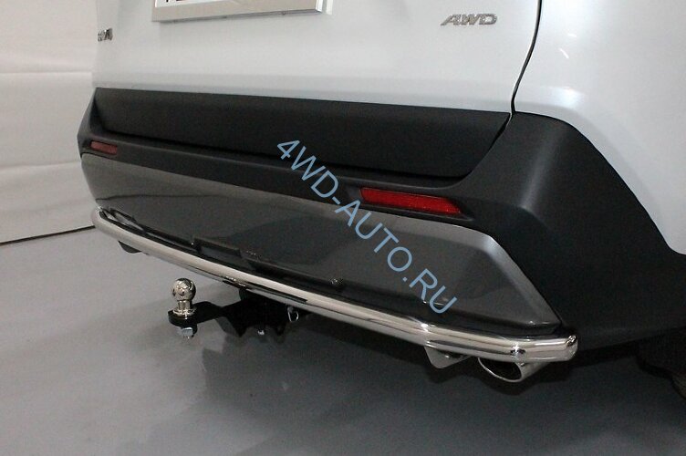 Фаркоп ТСС TCU00147N на Toyota Rav 4 с 2019 г.в. Шар тип "E" нержавейка Легкосъёмный "американский" квадрат 50х50
