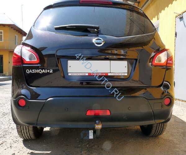 Фаркоп Avtos NS 13 для NISSAN Qashqai 2007-2014 / Qashqai+2 2010-2014 хетчбек (5д). Требуется подрезка бампера. Тип шара: A. Нагрузки: 1200/75 кг.