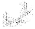 Фаркоп Avtos NS 13 для NISSAN Qashqai 2007-2014 / Qashqai+2 2010-2014 хетчбек (5д). Требуется подрезка бампера. Тип шара: A. Нагрузки: 1200/75 кг.