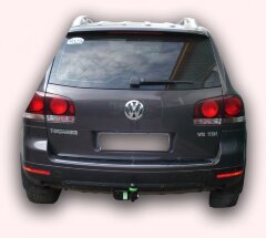 Фаркоп Leader Plus V124-A Audi Q7 2007-2015 / Volkswagen Touareg  c 2010 г.в. Подрезка бампера не требуется. Тип шара: А. Нагрузки 1500/75 кг