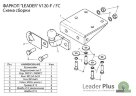 Фаркоп Leader Plus V120-F Volkswagen Amarok с 2010 г.в Без выреза бампера. Нагрузки 2000/100 кг, шар типа F  