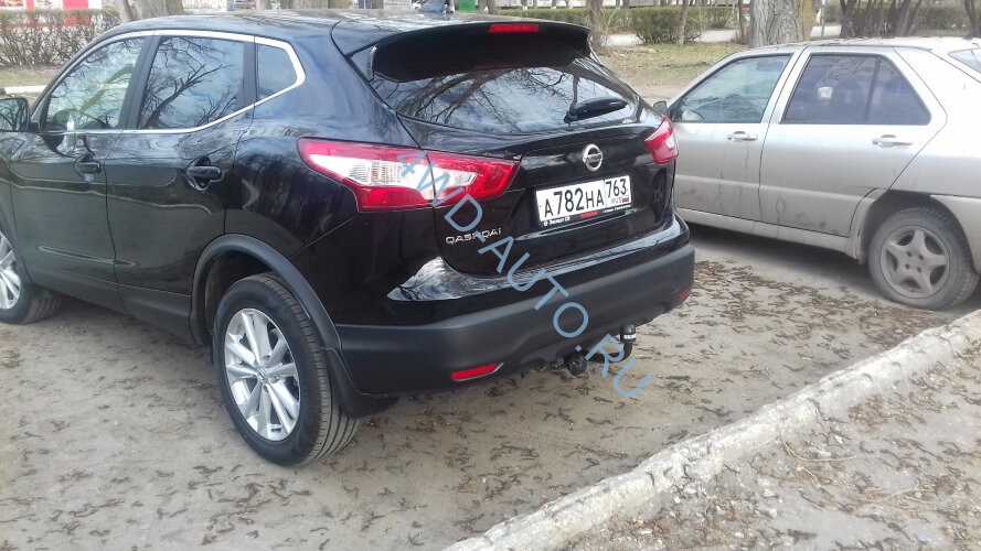 Фаркоп Трейлер 7720 Nissan Qashqai (кроме Qashqai+2)  2007-2014 г.в. Требуется подрезка бампера. Тип шара: A. Нагрузки: 1200/60 кг.