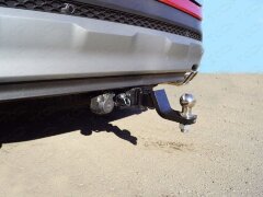 Фаркоп ТСС TCU00129 на Hyundai Santa Fe с 2018 г/в | Легкосъёмный "американский" квадрат 50х50